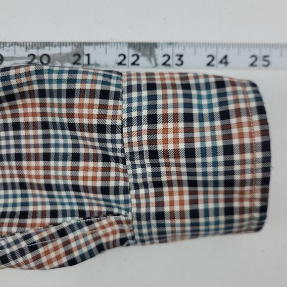 Pendleton‎ Bridgeport long sleeve button down shirt mens plaid blue L 3105 - Picture 8 of 10